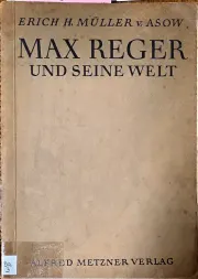 Cover Max Reger und seine Welt